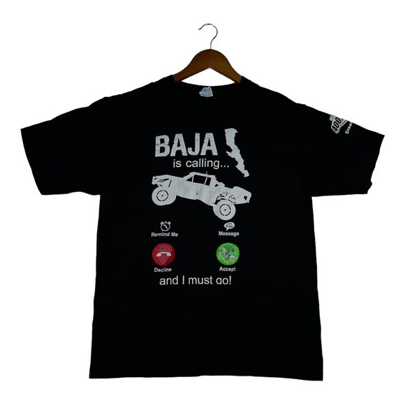 Baja Is Calling Off Road 400 Miles 2021 Ensenada BC Black Truck Race Rare sz L - Picture 1 of 5